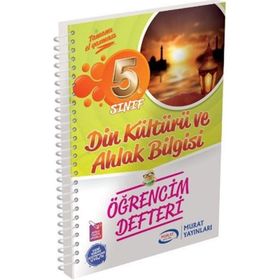 5. Sınıf Din Kültürü ve Ahlak Bilgisi Öğrencim Defteri-Murat Yayınları
