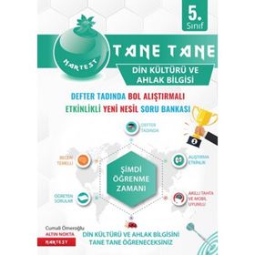 5. Sınıf Din Kültürü ve Ahlak Bilgisi Yeşil Defter Tadında Tane Tane-Nartest Yayınları
