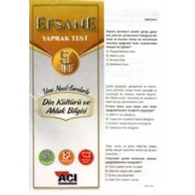 5. Sınıf DİNlendiren Test Din Kültürü ve Ahlak Bilgisi Konu Kazanım Yaprak Testleri-Eker Test Yayınları