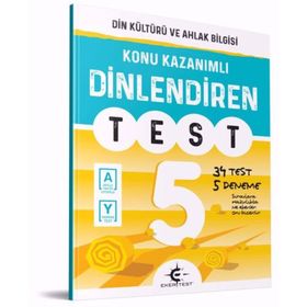 5. Sınıf DİNlendiren Test Din Kültürü ve Ahlak Bilgisi Konu Kazanım Yaprak Testleri-Eker Test Yayınları