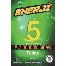 5.sınıf Enerji Türkçe 5+5 Deneme Sınavı Palme Yayınevi