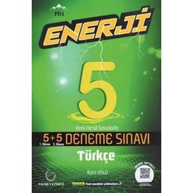 5. Sınıf Enerji Türkçe Deneme Sınavı 5+5 Onlu Palme Yayınları