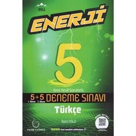 5. Sınıf Enerji Türkçe Deneme Sınavı 5+5 Onlu Palme Yayınları