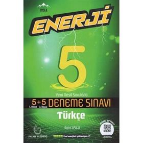 5. Sınıf Enerji Türkçe Deneme Sınavı 5+5 Onlu Palme Yayınları