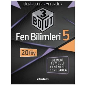 5.Sınıf Fen Bilimleri 3 Boyut Soru Bankası-Tudem Yayınları