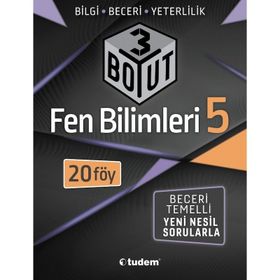 5. Sınıf Fen Bilimleri 3 Boyut Yeni Nesil Sorularla-Tudem Yayınları
