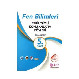 5. Sınıf Fen Bilimleri Etkileşimli Konu Anlatım Föyleri 4 Adım Yayınları