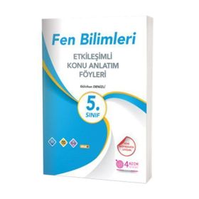 5. Sınıf Fen Bilimleri Etkileşimli Konu Anlatım Föyleri 4 Adım Yayınları