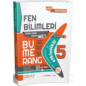 5. Sınıf Fen Bilimleri Etkinlikli Bumerang Serisi Günay Yayınları