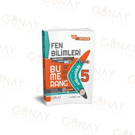 5. Sınıf Fen Bilimleri Etkinlikli Bumerang Serisi Günay Yayınları