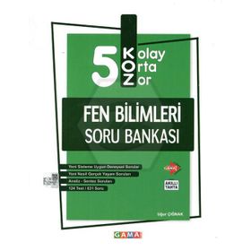 5. Sınıf Fen Bilimleri Koz Soru Bankası-Gama Okul Yayınları