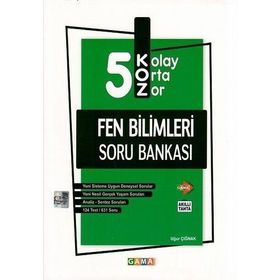 5. Sınıf Fen Bilimleri Koz Soru Bankası-Gama Okul Yayınları