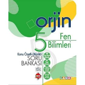 5. Sınıf Fen Bilimleri Orjin Konu Özetli Etkinlikli Soru Bankası-Gama Okul Yayınları