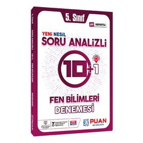5. Sınıf Fen Bilimleri Soru Analizli 10+1 Deneme-Puan Yayınları