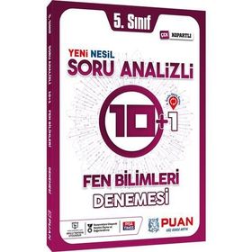 5. Sınıf Fen Bilimleri Soru Analizli 10+1 Deneme-Puan Yayınları