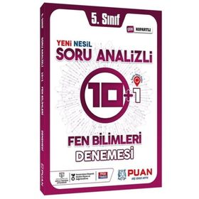 5. Sınıf Fen Bilimleri Soru Analizli 10+1 Deneme-Puan Yayınları