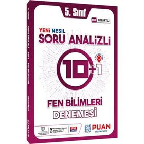5. Sınıf Fen Bilimleri Soru Analizli 10+1 Deneme-Puan Yayınları