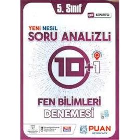 5. Sınıf Fen Bilimleri Soru Analizli 10+1 Deneme-Puan Yayınları