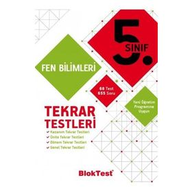 5. Sınıf Fen Bilimleri Tekrar Testleri Tudem Yayınları