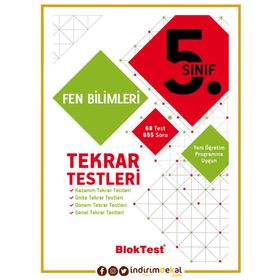 5. Sınıf Fen Bilimleri Tekrar Testleri Tudem Yayınları