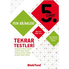 5. Sınıf Fen Bilimleri Tekrar Testleri Tudem Yayınları
