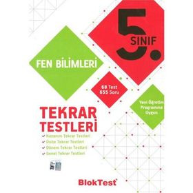 5. Sınıf Fen Bilimleri Tekrar Testleri Tudem Yayınları