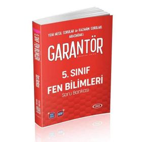 5.Sınıf Garantör Fen Bilimleri Soru Bankası Data Yayınları