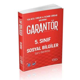 5. Sınıf Garantör Sosyal Bilgiler Soru Bankası Data Yayınları