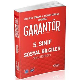 5. Sınıf Garantör Sosyal Bilgiler Soru Bankası Data Yayınları