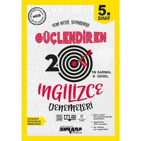 5.sınıf Güçlendiren İngilizce 20 Deneme Ankara Yayıncılık