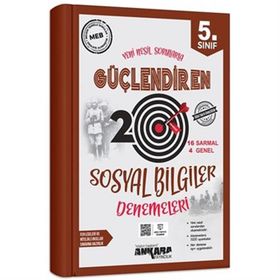 5. Sınıf Güçlendiren Sosyal Bilgiler 20 Deneme Sınavı Ankara Yayınları