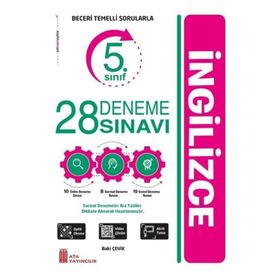 5. Sınıf İngilizce 28 Deneme Sınavı - Ata Yayıncılık