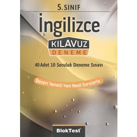 5. Sınıf İngilizce Kılavuz Denemeleri-Bloktest Yayınları