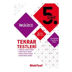 5.Sınıf İngilizce Soru Bankası Tekrar Testleri Tudem Yayınları