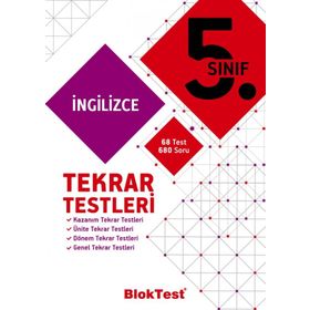 5.Sınıf İngilizce Soru Bankası Tekrar Testleri Tudem Yayınları