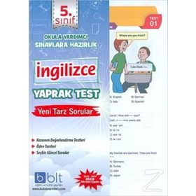 5. SINIF İNGILIZCE YAPRAK TEST - KOMISYON (ISBN:9786054273591)
