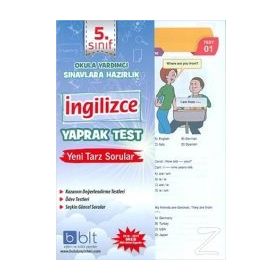 5. SINIF İNGILIZCE YAPRAK TEST - KOMISYON (ISBN:9786054273591)