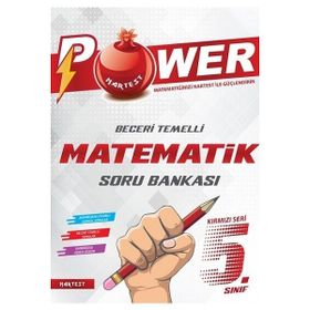 5. Sınıf Kırmızı Power Matematik Soru Bankası Nartest Yayınevi