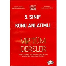 5. Sınıf Kırmızı VIP Tüm Dersler Konu Anlatım Editör Yayınları