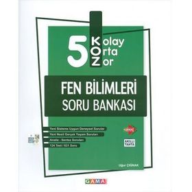 5. Sınıf Koz Fen Bilimleri Soru Bankası-Gama Yayınları