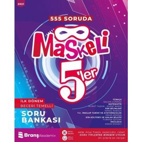 5. Sınıf Maskeli 5 ler İlk Dönem Beceri Temelli Soru Bankası-Branş Akademi
