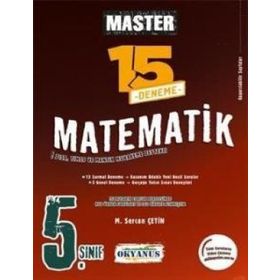 5. Sınıf Master Matematik 15 Deneme-Okyanus Yayınları