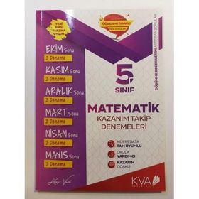 5.sınıf Matematik Kazanım Takip Denemeleri Koray Varol Akademi