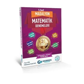 5. Sınıf Matematik Madalyon 20'li Denemeleri-Gezegen Yayınları