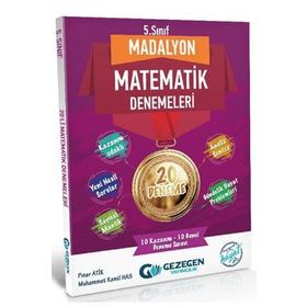 5. Sınıf Matematik Madalyon 20'li Denemeleri-Gezegen Yayınları