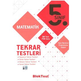 5. Sınıf Matematik Tekrar Testleri - Tudem Yayınları