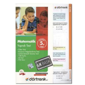 5. Sınıf Matematik Yaprak Test Dörtrenk Yayınları