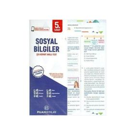 5. Sınıf P-DİF Sosyal Bilgiler-Puan Yayınları