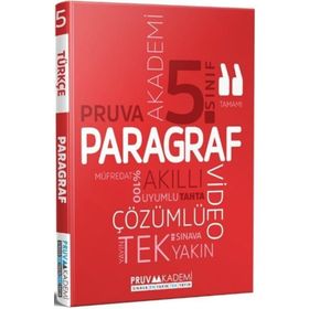 5. Sınıf Paragraf Soru Bankası Pruva Akademi Yayınları