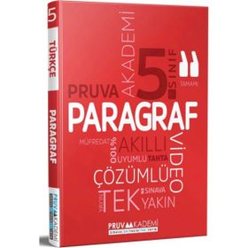 5. Sınıf Paragraf Soru Bankası Pruva Akademi Yayınları